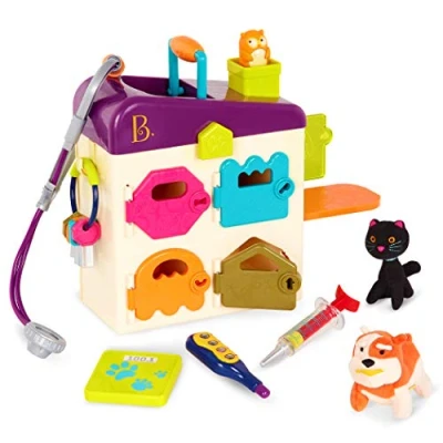 Imagen de B. Toys Juego de Veterinaria para Chicos, niños el Cuidado Tus Mascotas imaginación Clínica Veterinaria, Herramientas, Plush 2 años + Pet Vet