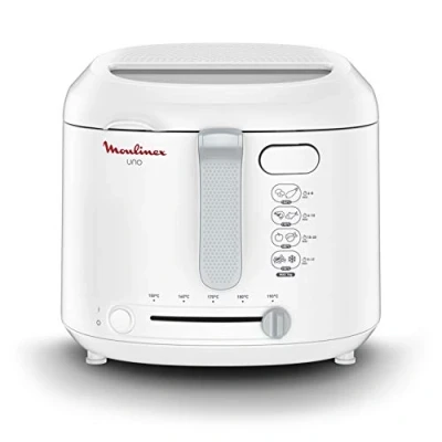 Imagen de Moulinex Freidora Uno AF2031 para 4 personas, capacidad de 1 kg, 1,8 l aceite, color blanco