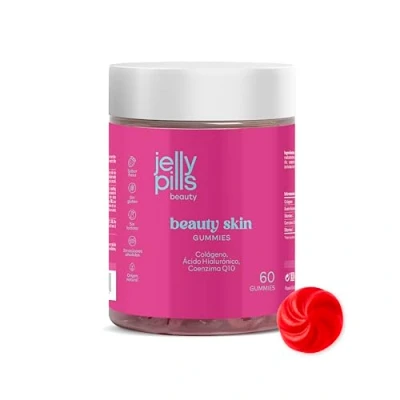Imagen de Jelly Pills® Gominolas de Colágeno Hidrolizado Ácido Hialurónico Coenzima Q10 &amp; Vitamina C Sin azúcares añadidos 60 gummies Para 2 meses Piel, Huesos y Articulaciones