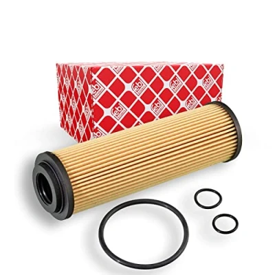 Imagen de FEBI BILSTEIN 38355 Filtro de aceite con junta anular Cartucho filtrante MERCEDES BENZ: Clase C Berlina, E Coupé
