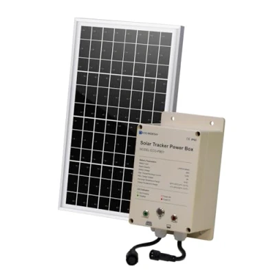 Imagen de ECO WORTHY Power Box für Solar Tracker System IP65 Wasserdicht: 10W Monokristallines Solarpanel + 6AH 12V LiFePO4 Akku mit 3000+ Zyklen und BMS Schutz Plug and Play Garten Outdoor