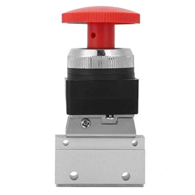 Imagen de Fafeicy 2 vías válvula mecánica neumática, 0 1Mpa MOV 03EB G1/8in unidireccional de diafragma aleación aluminio, para diversos sistemas neumáticos