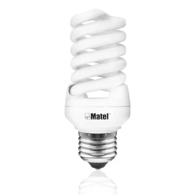 Imagen de MATEL M25161 Bombilla bajo Consumo Espiral Micro luz fría e 27 25w