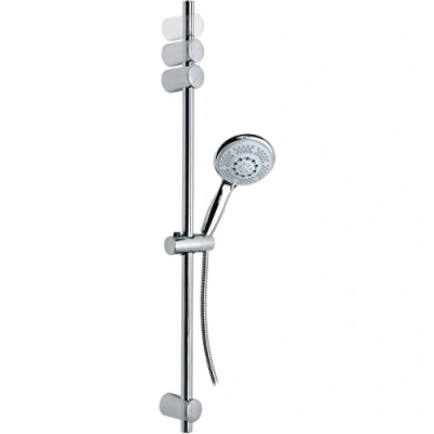Imagen de tesa SPAA Alcachofa de Ducha con Barra y Soporte Deslizable Montaje sin Taladrar Alta Fuerza Fijación hasta 10 kg Tecnología Power.Kit 900 mm Cromado