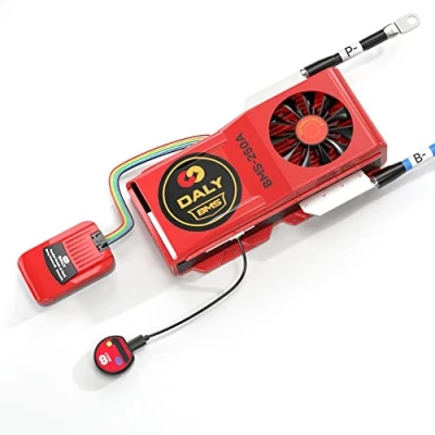 Imagen de DALY Módulo paralelo BMS 1A con inteligente LiFePo4 16S 48V 250A Ventilador de refrigeración y CAN Puerto Smart Bluetooth Dongle para 3.2V baterías litio Inversor UPS