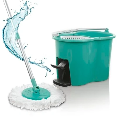 Imagen de CLEANmaxx Power Mopa con Sistema de Filtro 2 cámaras Diseñada en Alemania el Agua Sucia se filtra, escurre fácilmente para una Limpieza sin Rayas Ideal Laminado, parquet y baldosas