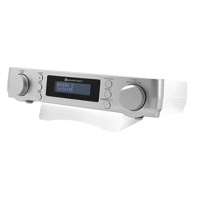Imagen de Soundmaster UR2022SI Dab+ y FM RDS Radio de Cocina bajo encimera Reloj Despertador con Temporizador