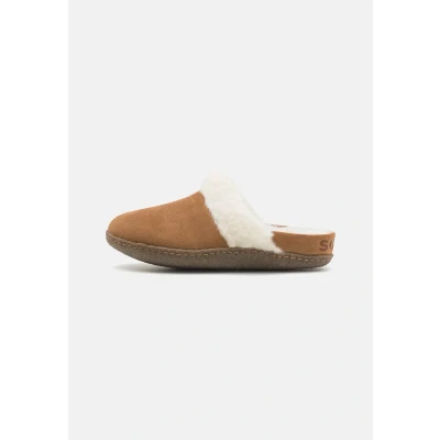 Imagen de Sorel Nakiska Slide II Sandalias planas, Mujer, Talla: 39, Camel brown/naturel Piel/tela