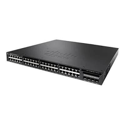 Imagen de Cisco Catalyst WS C3650 48PS S Switch Gestionado L3 Gigabit Ethernet (10/100/1000) Negro 1U Energía sobre (PoE) de red (Gestionado, L3, (10/100/1000), (PoE), Montaje en rack, 1U)