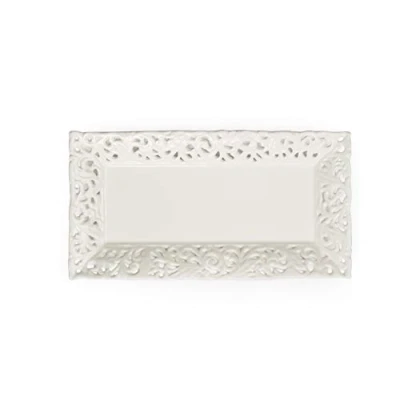 Imagen de Excelsa White Home Plato de cerámica rectangular
