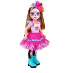 Imagen de Nancy Un Día de Catrina, Muñeca con Traje Tradicional Mexico y la Cara Decorada Celebration Edición Los Muertos, para niñas niños Desde 3 años Edad, Famosa (NAC44000)