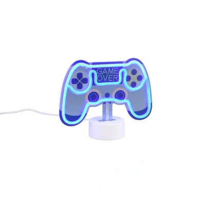 Imagen de Reality Leuchten Lámpara de mesa LED Control, azul, anchura 22,8 cm, plástico