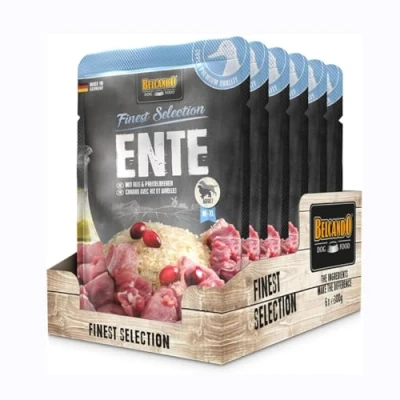 Imagen de BELCANDO Pato con aroz y arándanos comida húmeda para perros (Bolsitas)