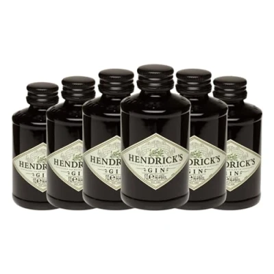 Imagen de Ginebra Hendrick&#039;s Gin Botellín Miniatura 5 cl (Caja de 6 cl)