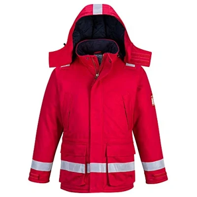 Imagen de Portwest Chaqueta Winter Ignífuga Y Antiestática , Tamaño: L, Color: Rojo, FR59RERL