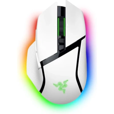 Imagen de Ratón gaming Razer Basilik V3 X Hyperspeed, Inalámbrico, 18000 dpi, 9 controles programables, Blanco