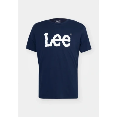 Imagen de Lee Woobly LOGO TEE Camiseta estampada, Hombre, Talla: Small, Navy drop