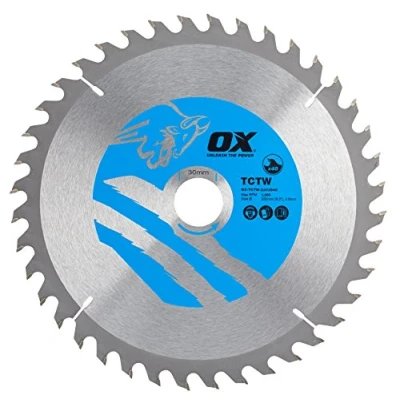 Imagen de OX Hoja de sierra circular para cortar madera 235/30mm, 40 Dientes ATB