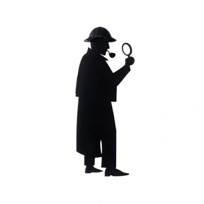 Imagen de Balvi Marcapáginas Sherlock Color Negro Inspirado en la Famosa Novela Holmes Divertido Regal