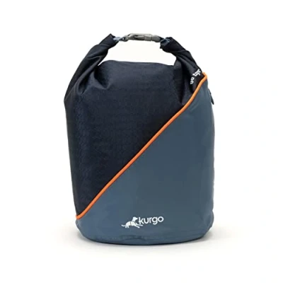 Imagen de Kurgo Kibble Bolsa para Comida de Perro, Viaje Perros, Premios Adiestramiento Azul Marino