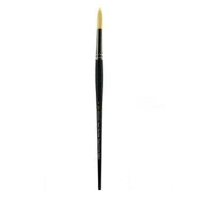 Imagen de Winsor &amp; Newton Pinceles Winton para óleo o acrílico, pelo de cerda, mango largo, redondo nº 12
