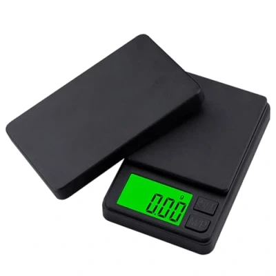 Imagen de GeekerChip Báscula Precisión Digital 0.01g/1000g,Balanzas de Portátiles,Báscula Joyería,Multifunción Bolsillo Miligramos,con Pantalla LCD,para Ingredientes,Cocina,Joyería,Negro
