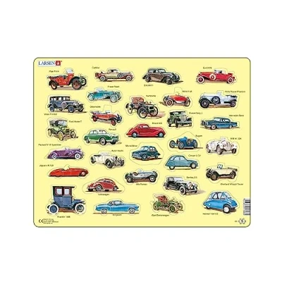 Imagen de Larsen AK1 Rompecabezas para Principiantes: Automóviles, Puzzle de Marco con 30 Piezas