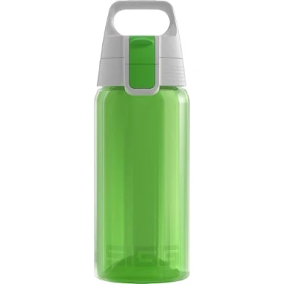 Imagen de SIGG VIVA ONE Green cantimplora infantil (0.5 L), botella transparente sin sustancias nocivas y con tapa hermética, para niños usar una mano