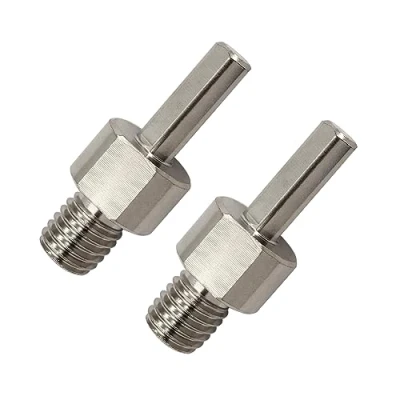 Imagen de Adaptador para Broca de Diamante 2piezas M14 Rosca a Vástago Triangular 9,5 mm Núcleo Taladro Eléctrico Manual SANLEETEK