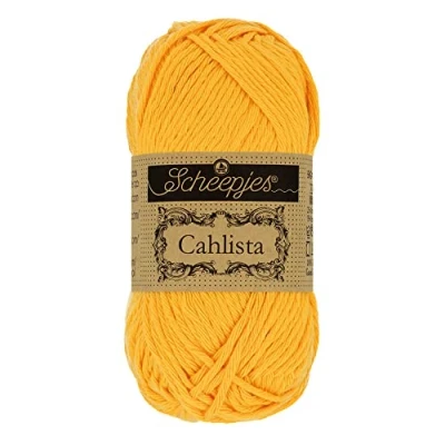 Imagen de Scheepjes 208 Amarillo Oro Calista Hilo 10x50g