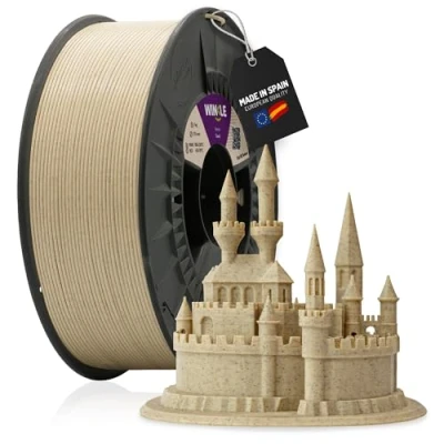 Imagen de WINKLE Filamento PLA HD Texture (Texturizado) Arena Impresora 3D 2,85mm 1kg Precisión Dimensional Bobina