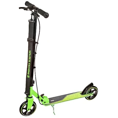 Imagen de Raven Scooter Niños Ciudad Patinete Epic a Pedales Plegable Ajustable en Altura con Freno de Mano Kickscooter Lima Tamaño Rueda 145mm