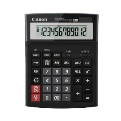 Imagen de Calculadora sobremesa Canon WS 1210T Negra