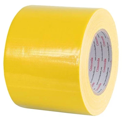 Imagen de Pro Power AGT100X50YEL Cinta de tela impermeable, 100 mm x 50 m, color amarillo
