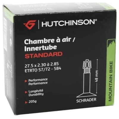 Imagen de Hutchinson Schlauch Mtb Standard Av/48 Mm, Cámara Unisex Adulto, Noir (Black), 27.5 x 2.30 2.85 Inch
