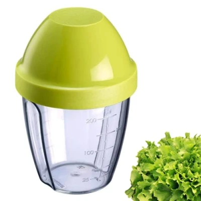 Imagen de Westmark Recipiente/Shaker con disco mezclador extraíble, Capacidad: 0,25 l, Altura: 12,8 cm, Plástico, Sin BPA, Mix Ei, Color: transparente/verde, 3089227A