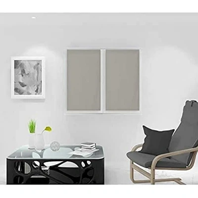 Imagen de Soleil d&#039;ocre Par de Visillos Noemie, Beige (Crudo), 45 x 90 cm