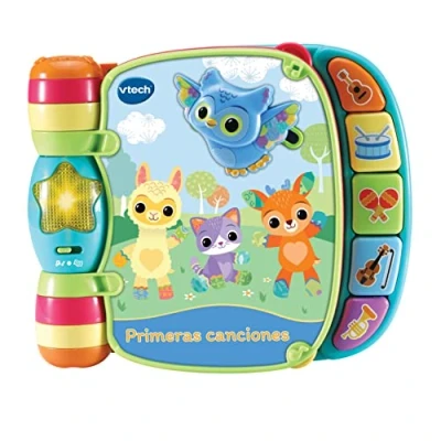 Imagen de VTech Baby Primeras Canciones Libro interactivo de aprendizaje Juguete para bebés +6 meses Multicolor Versión ESP