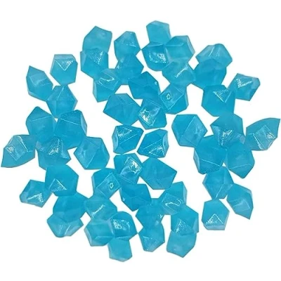 Imagen de MacroHu 200 Piezas Fluorescente Piedras para Acuarios Piedra Jardineria Decorativas Macetas Luminosas Decoracion Jardin Guijarros Luminosos Azul Oscuro