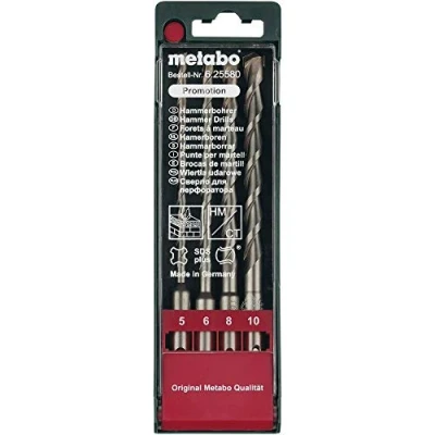 Imagen de METABO 625580000 Juego de brocas en espiral para metal 160 SDS PLUS SP