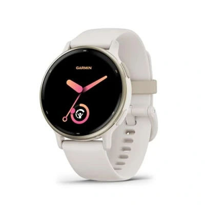 Imagen de Reloj deportivo Garmin Vívoactive® 5, Marfil, 20 mm, 4GB, 1.2&quot; AMOLED, Autonomía hasta 11 días