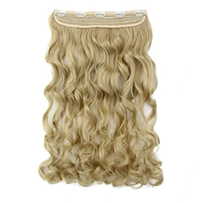 Imagen de CAISHA 55cm Clip En Extensiones De Cabello Postizo Ondulado Rubia C71 1