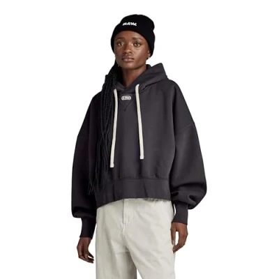 Imagen de G STAR RAW Sudadera con capucha Oversized Cropped Para Mujer, Gris (shadow D24236 D425 992), L