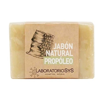 Imagen de JABON Natural LABNATUR 100g PROPÓLEO 100% Vegano con aceites esenciales estimula las defensas del organismo. Higienizante dérmico. Realiza una limpieza profunda cutis.