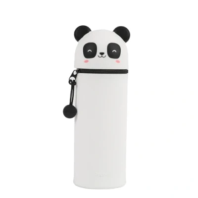 Imagen de I TOTAL® Estuche de Silicona Suave para la Escuela, Extensible con Forma Moldeada, Belleza (Panda)