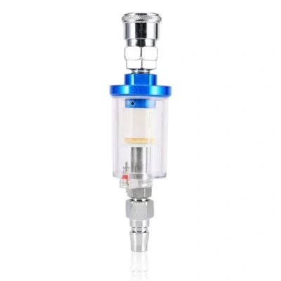 Imagen de Filtro de Agua para Pistola Rociadora, Filtros Separador Aceite con Adaptador Macho y Hembra Separadors Humedad Compresor Línea Aire Herramienta Pintura Neumática Pulverizadora Regulador