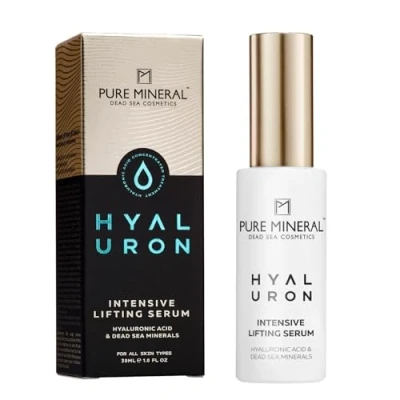 Imagen de Pure Mineral Suero Intensivo Lifting con Hialurón para Todo Tipo de Piel Acción Reafirmante, Minerales del Mar Muerto, Hidratación Óptima Sin siliconas, sulfatos, parabenos 30ml
