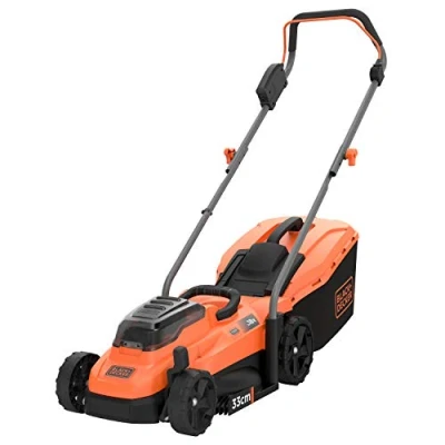 Imagen de BLACK+DECKER BcmW33184L2, Cortacésped a Batería 18 V, Ancho de Corte 33 cm con 2 Baterias Litio 4.0 Ahh
