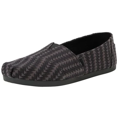 Imagen de TOMS Alpargata Cloudbound, Mocasines Planos Mujer, Triángulo Negro Tejido, 38 EU