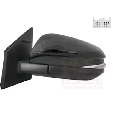 Imagen de espejo retrovisor Van Wezel 5473817 izquierda rebarnizable completo, convexo, para ajuste elect. espejo, abatible eléctricamente, calefactable